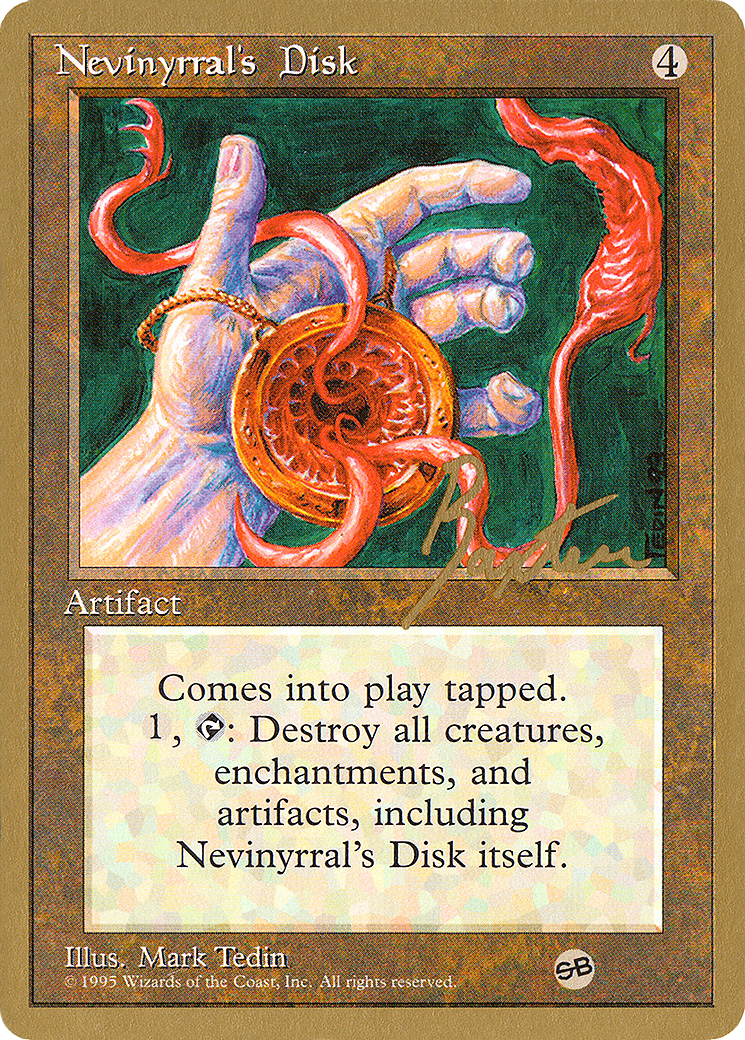 Nevinyrral's Disk - 1996 George Baxter (4ED) (SB) - Pro Tour Collector Set