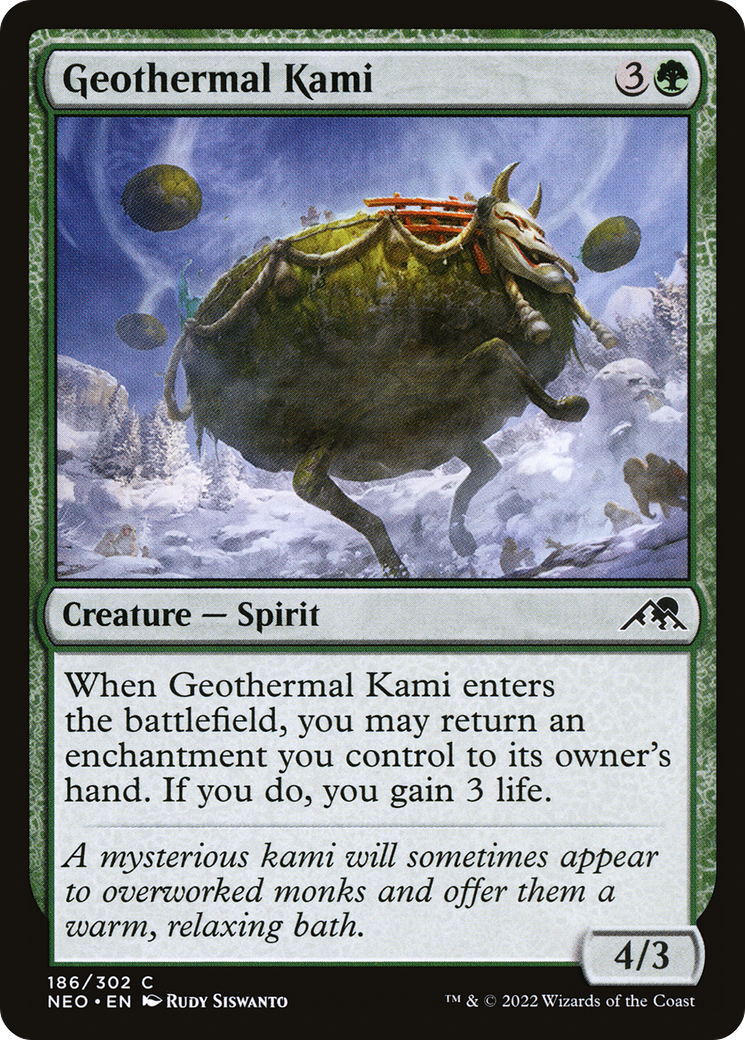 Geothermal Kami (186) - Kamigawa: Neon Dynasty