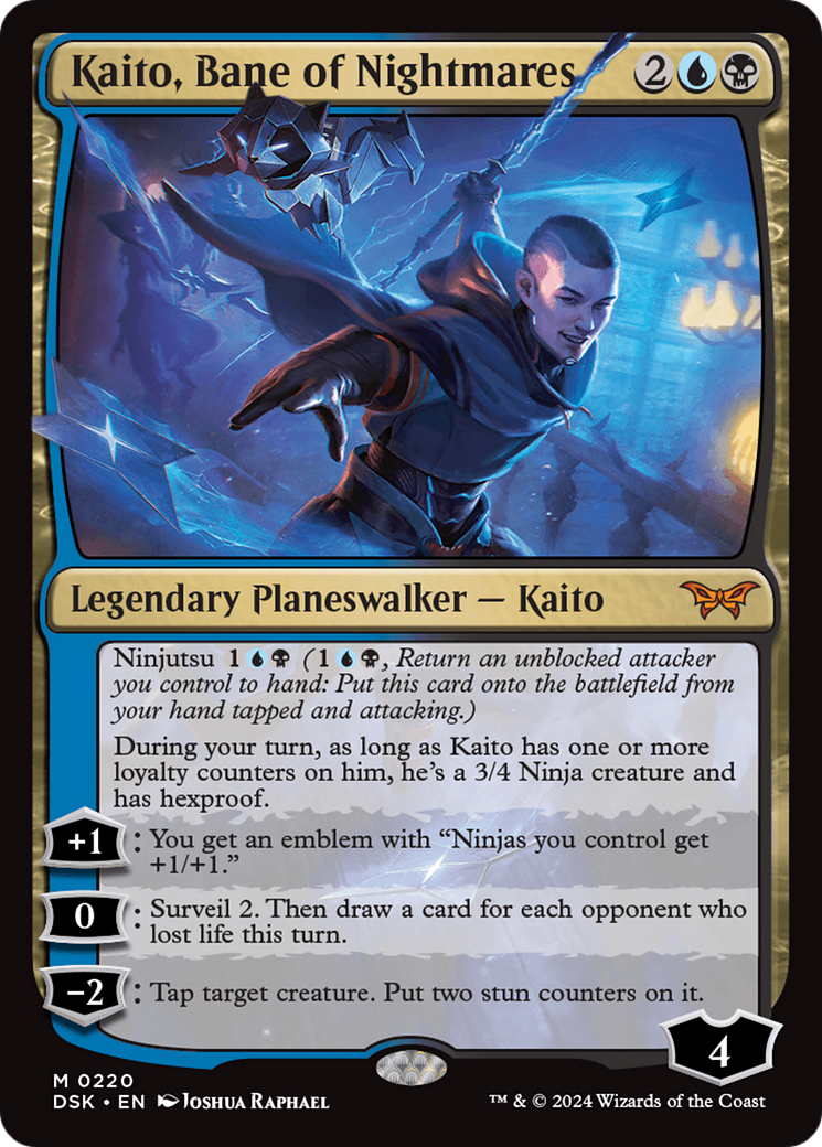 Kaito, Bane of Nightmares (220) Foil - Duskmourn: House of Horror