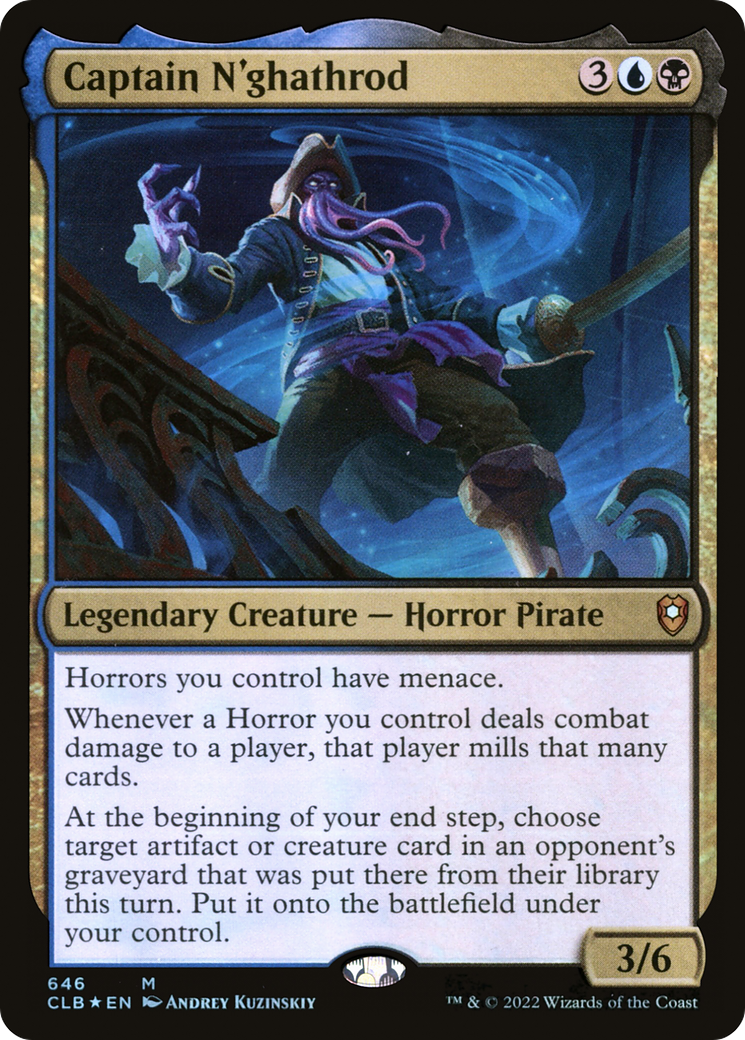 Captain N'ghathrod (646) Foil - Commander Legends: Battle for Baldur's Gate