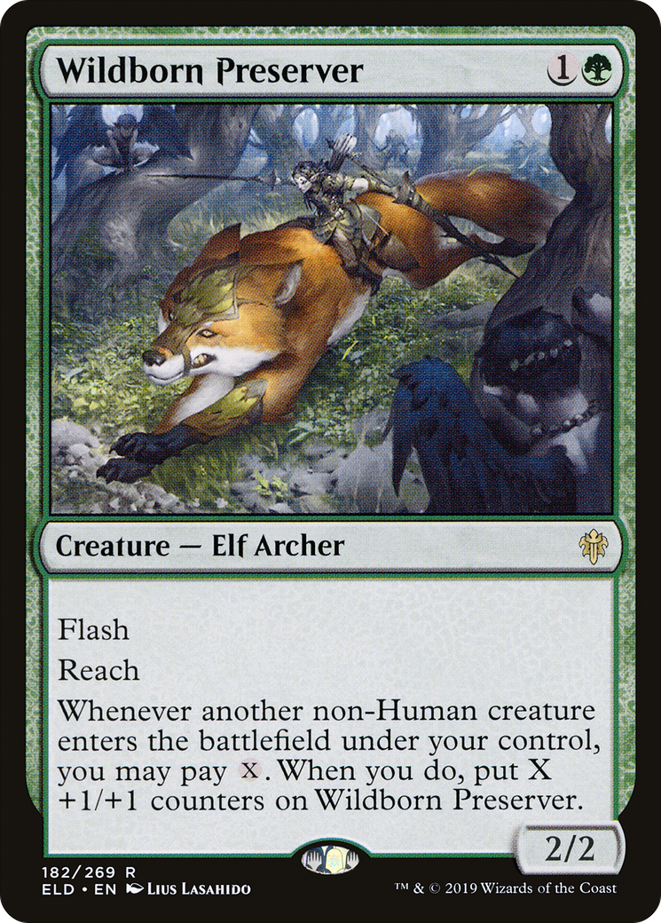 Wildborn Preserver (182) Foil - Throne of Eldraine