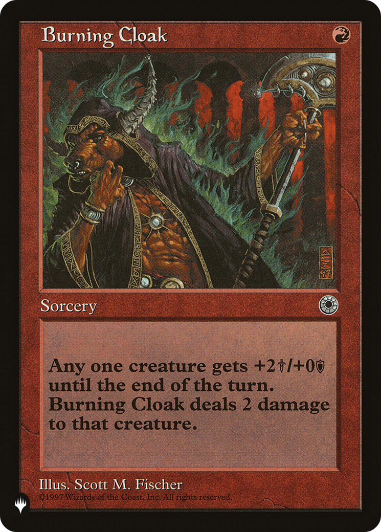 Burning Cloak (Retro) (POR-120) - The List