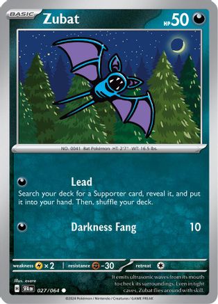 Zubat (27) Reverse Holofoil - Shrouded Fable