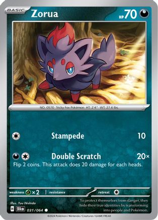 Zorua (31) Reverse Holofoil - Shrouded Fable