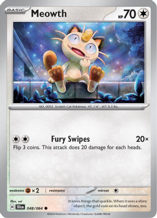 Meowth (48) Reverse Holofoil - Shrouded Fable