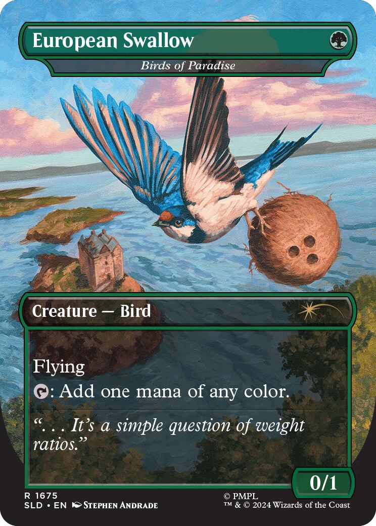 Birds of Paradise (African Swallow) // Birds of Paradise (European Swallow) (1675) Foil - Secret Lair Drop
