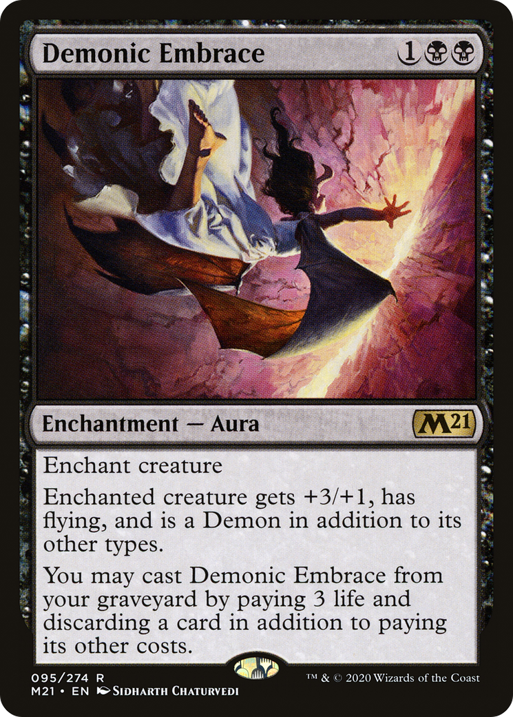 Demonic Embrace (095) Foil - Core Set 2021