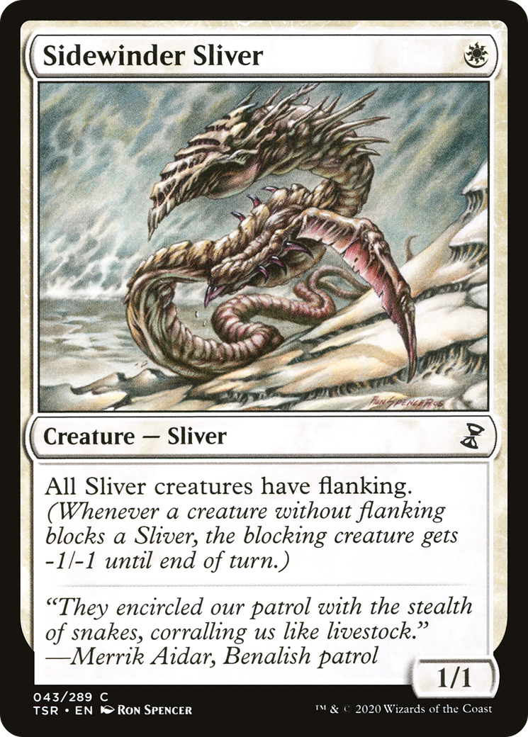 Sidewinder Sliver (043) Foil - Time Spiral Remastered