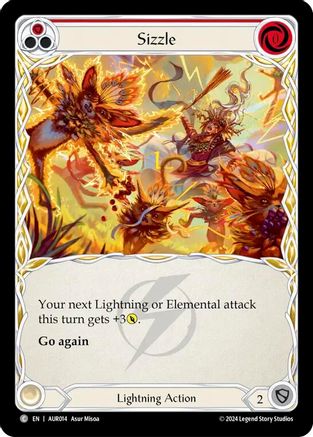 Sizzle (Red) (AUR014) - 1st Strike