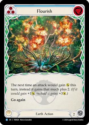 Flourish (Blue) (TER024) - 1st Strike