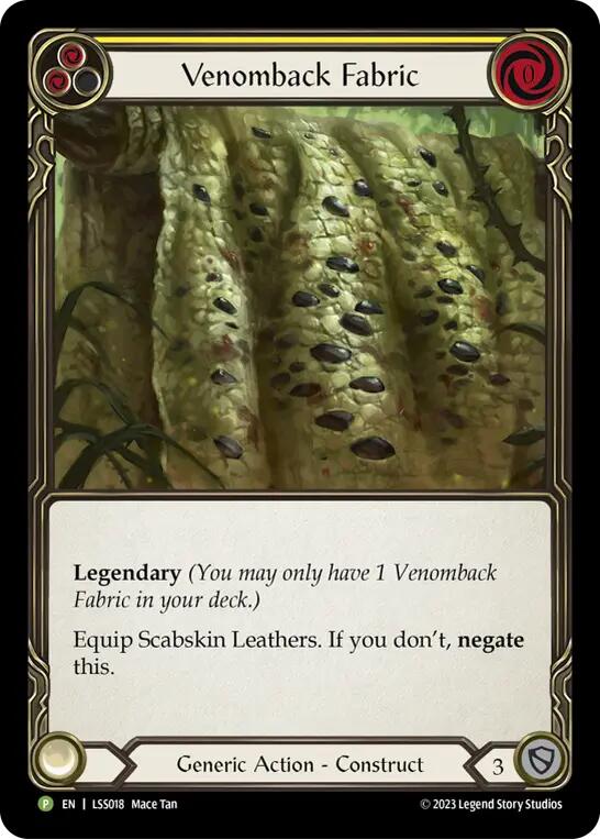 Venomback Fabric (LSS018) Cold Foil - Flesh and Blood: Promo Cards