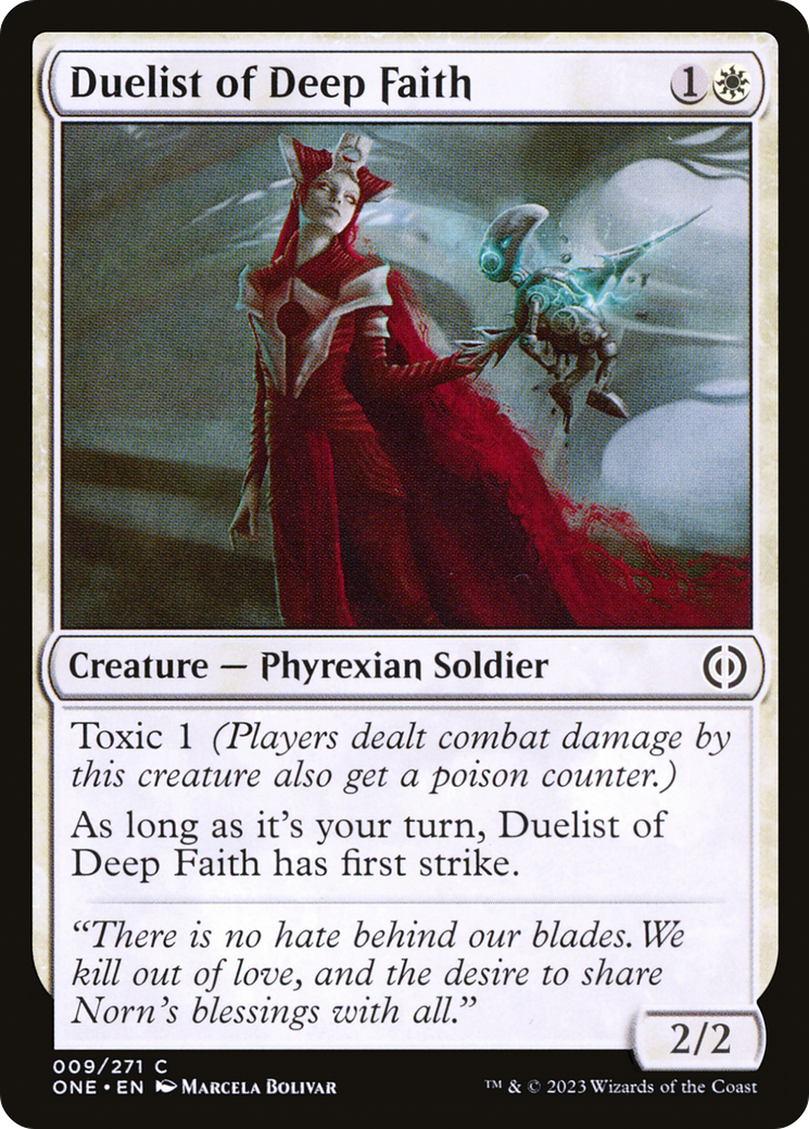 Duelist of Deep Faith (009) Foil - Phyrexia: All Will Be One