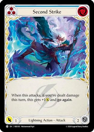 Second Strike (Blue) (ROS103) Rainbow Foil - Rosetta