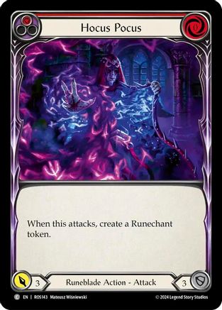 Hocus Pocus (Red) (ROS143) Rainbow Foil - Rosetta