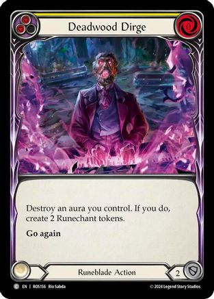 Deadwood Dirge (Yellow) (ROS156) Rainbow Foil - Rosetta