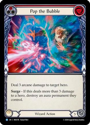Pop the Bubble (Red) (ROS176) Rainbow Foil - Rosetta