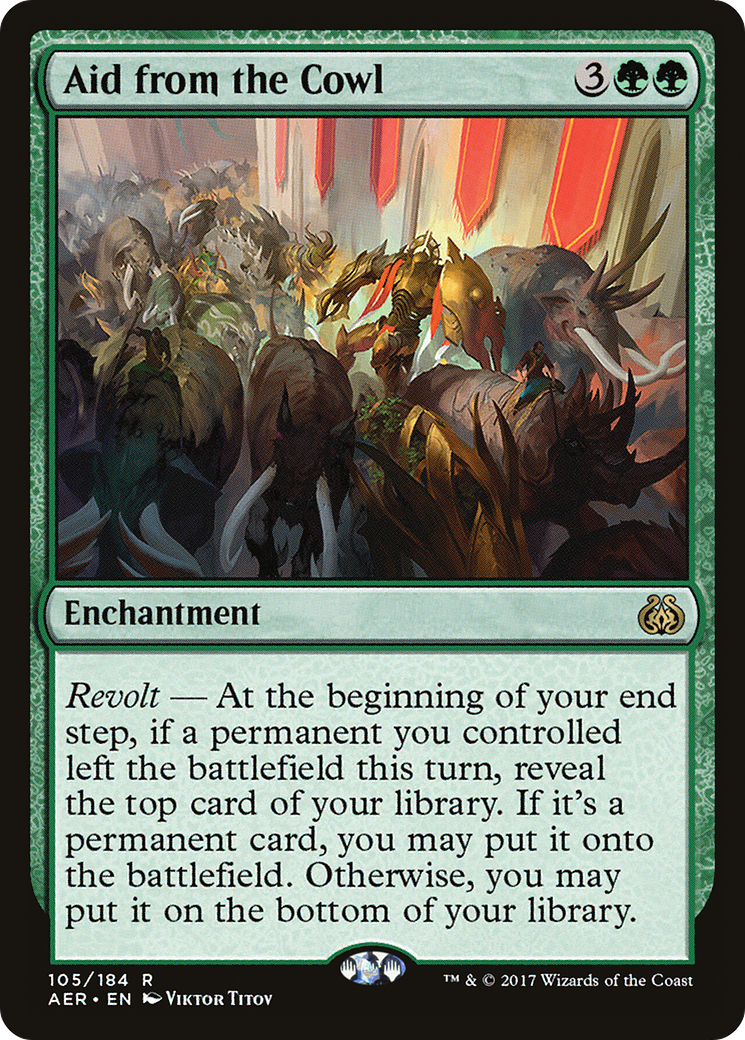 Aid from the Cowl (105) Foil - Aether Revolt