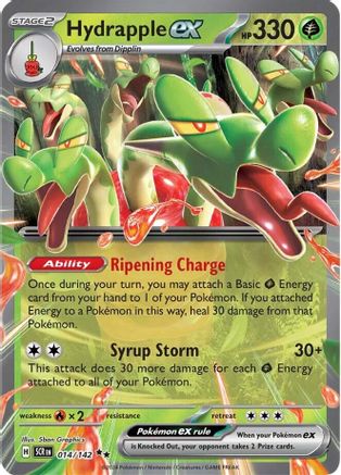 Hydrapple ex - 014/142 (14) Holofoil - SV07 Stellar Crown