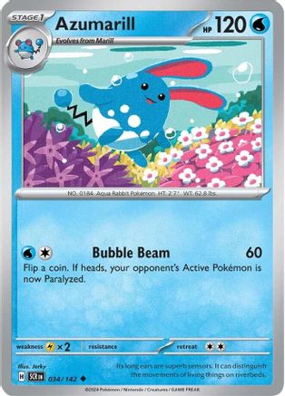 Azumarill (34) Reverse Holofoil - Stellar Crown