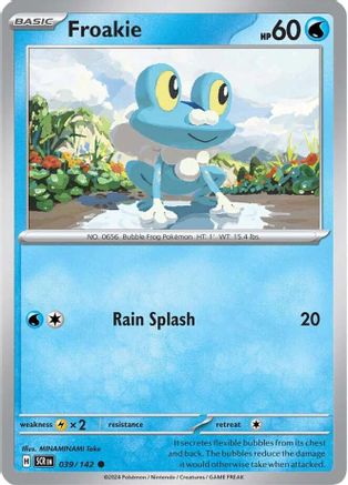 Froakie (39) Reverse Holofoil - SV07 Stellar Crown