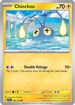 Chinchou (48) Reverse Holofoil - Stellar Crown