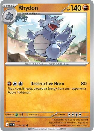 Rhydon (75) Reverse Holofoil - Stellar Crown