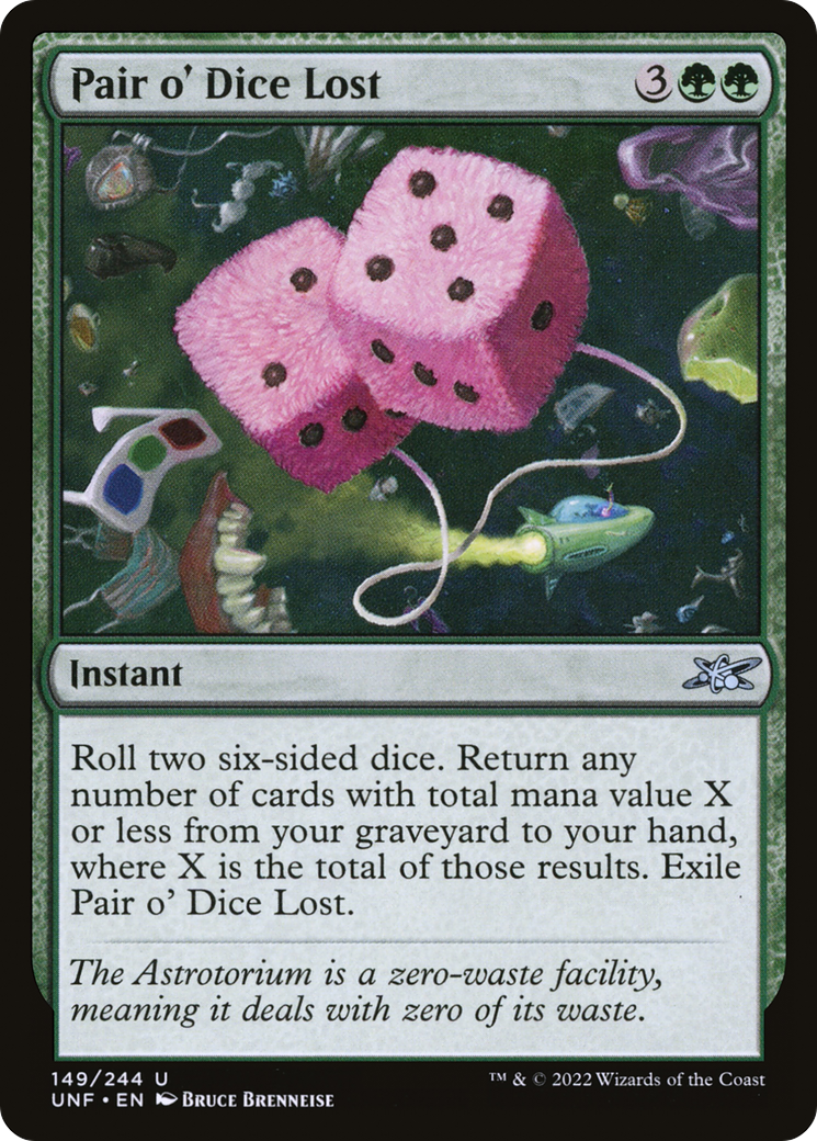 Pair o' Dice Lost (149) Foil - Unfinity