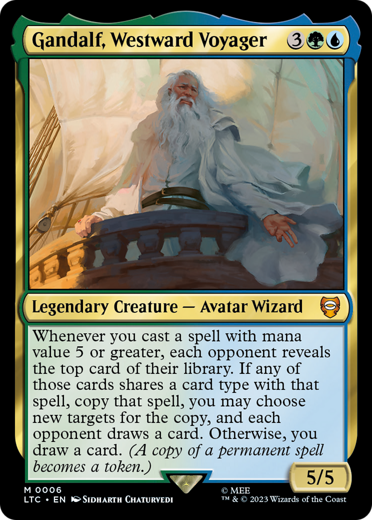 Gandalf, Westward Voyager (006) Foil - Tales of Middle-earth Commander