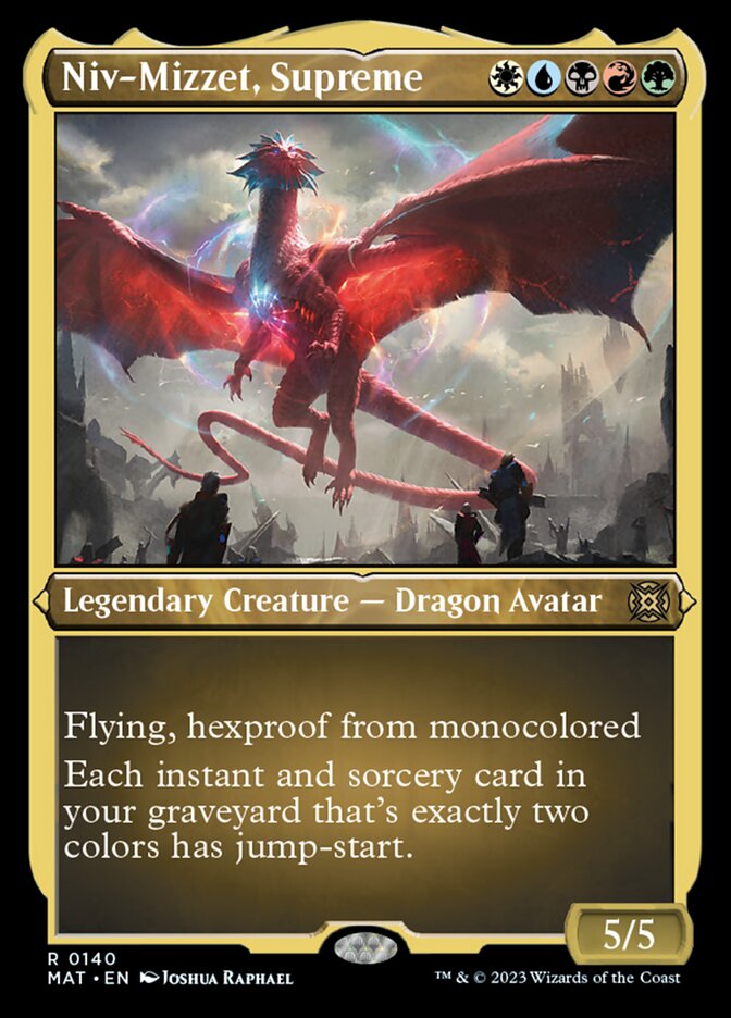 Niv-Mizzet, Supreme (140) Etched - March of the Machine: The Aftermath