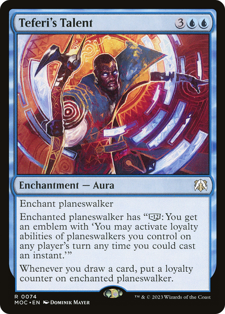 Teferi's Talent (074) Foil - March of the Machine Commander