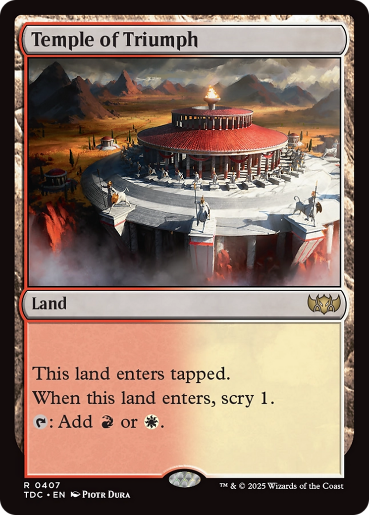 Temple of Triumph (407) - Commander: Tarkir: Dragonstorm