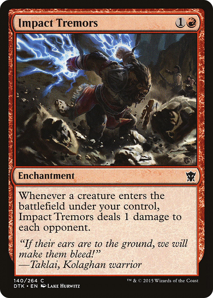 Impact Tremors (140) Foil - Dragons of Tarkir