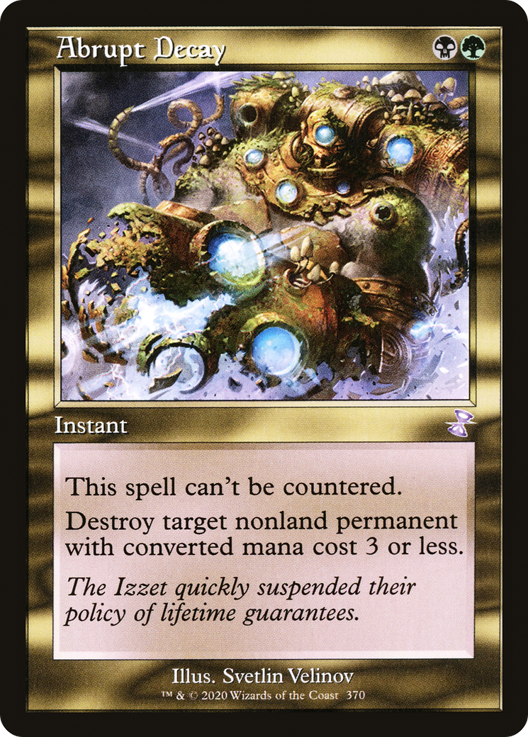 Abrupt Decay (Retro) (370) Foil - Time Spiral Remastered