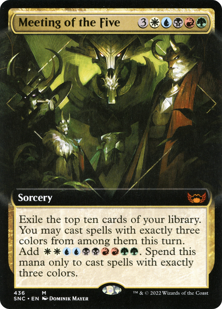 Meeting of the Five (Extended Art) (436) Foil - Streets of New Capenna