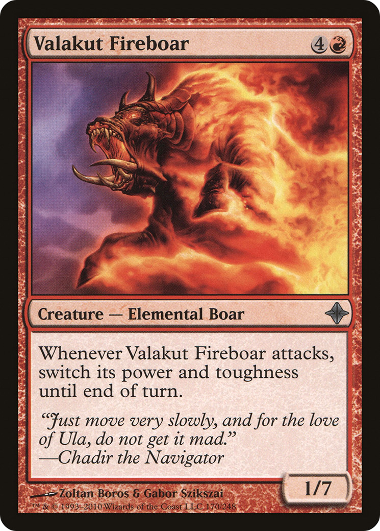 Valakut Fireboar (170) Foil - Rise of the Eldrazi
