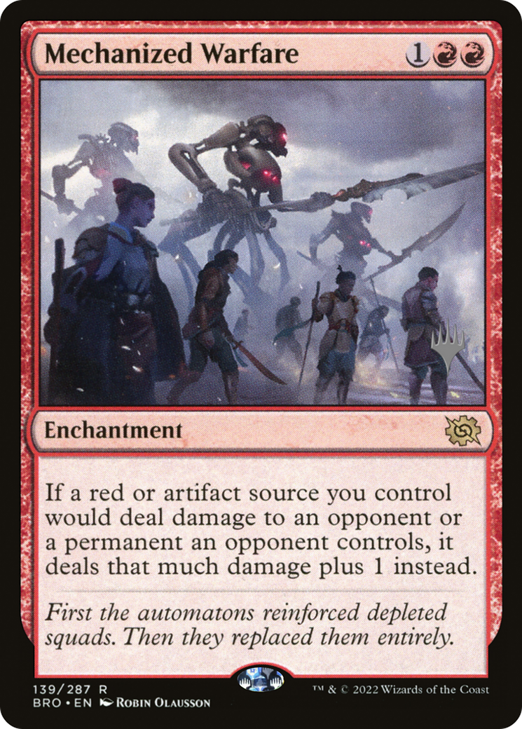 Mechanized Warfare (139) Foil - The Brothers' War Promos