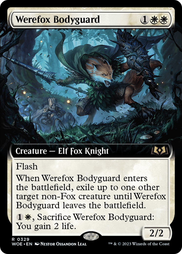 Werefox Bodyguard (Extended Art) (329) - Wilds of Eldraine