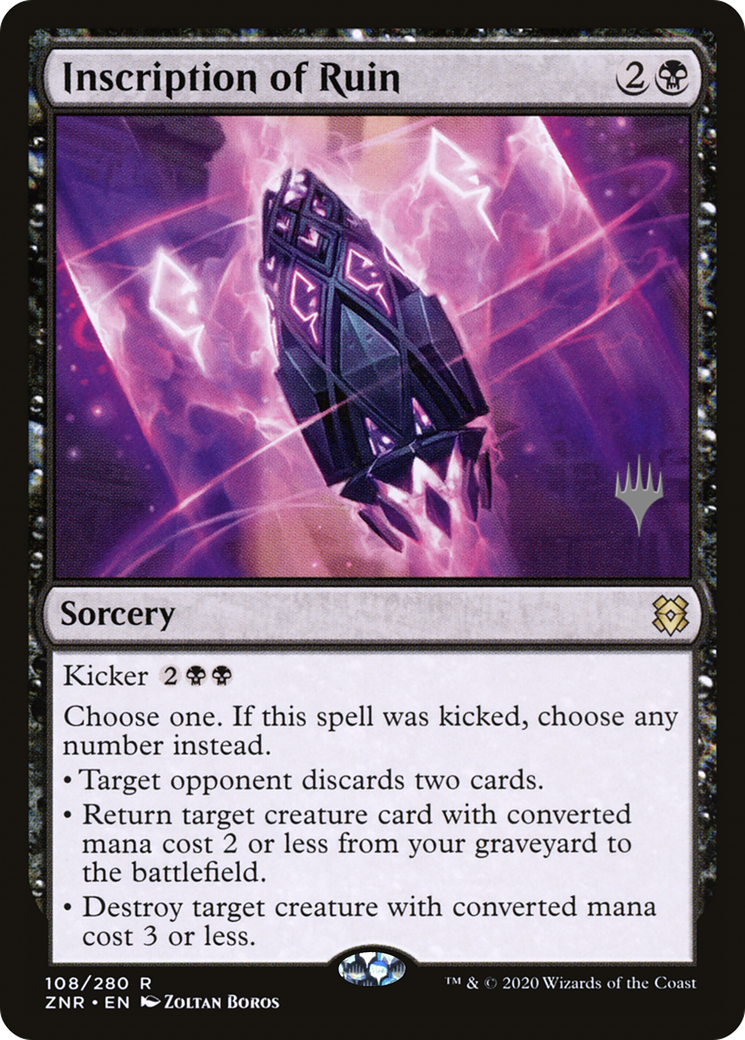 Inscription of Ruin (108) Foil - Zendikar Rising Promos