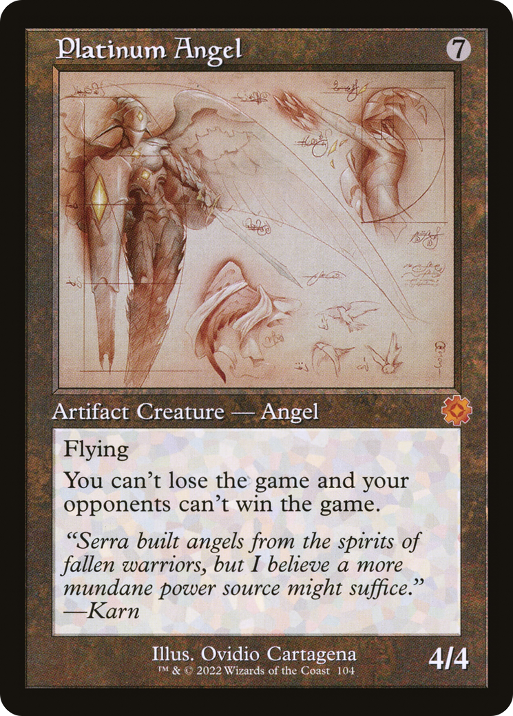 Platinum Angel (Retro) (104) Foil - The Brothers' War Retro Artifacts