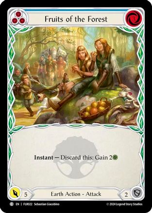 Fruits of the Forest (Blue) (FLR022) - Blitz Deck: Rosetta - Florian