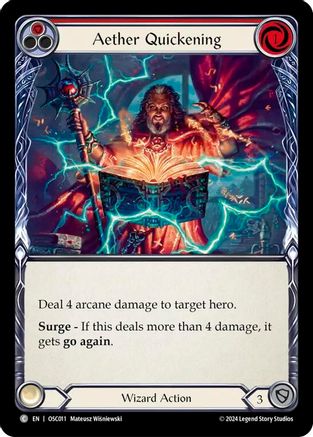 Aether Quickening (Red) (OSC011) - Blitz Deck: Rosetta - Oscilio