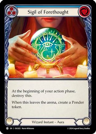 Sigil of Forethought (OSC025) - Blitz Deck: Rosetta - Oscilio