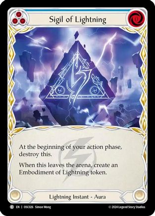Sigil of Lightning (OSC026) - Blitz Deck: Rosetta - Oscilio