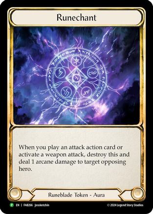 Runechant (Lightning) - FAB266 (FAB266) Rainbow Foil - Flesh and Blood: Promo Cards