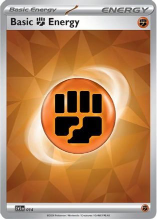 Basic Fighting Energy - 014 (14) - SVE Scarlet & Violet Energies