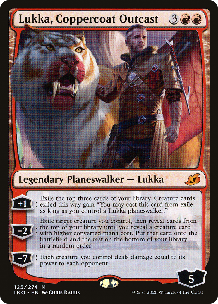Lukka, Coppercoat Outcast (125) Foil - Ikoria: Lair of Behemoths