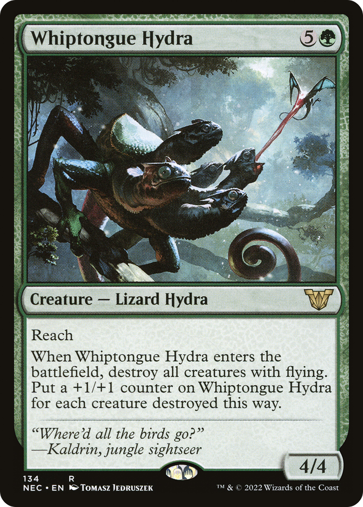 Whiptongue Hydra (134) - Neon Dynasty Commander