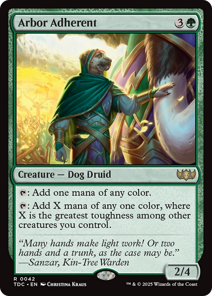 Arbor Adherent (042) - Commander: Tarkir: Dragonstorm