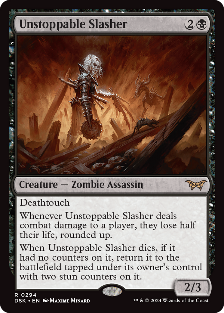 Unstoppable Slasher (294) Foil - Duskmourn: House of Horror
