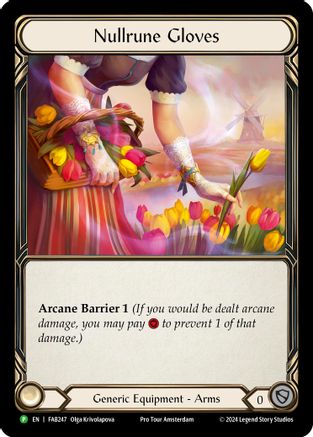 Nullrune Gloves (FAB247) Rainbow Foil - FaB Promos